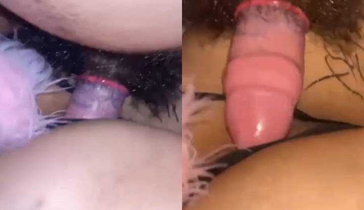 近距离特写肉棒撑开小穴的美景