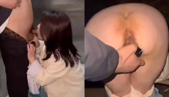 成功拿下淫荡女店员，竟然在电梯里帮我吃