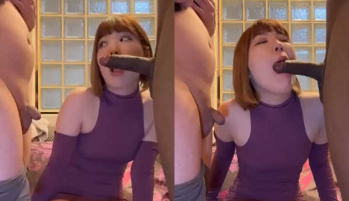男友的太小了！黑人大屌才对味