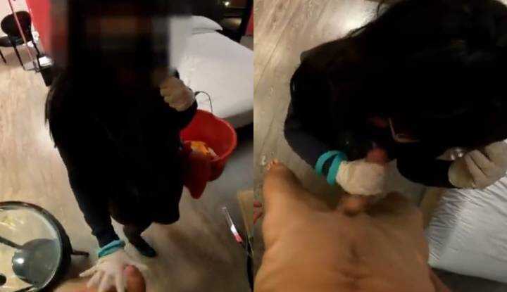 [欧美]  露出系 Gentlyperv～旅馆的清洁工想向我收取一些小费