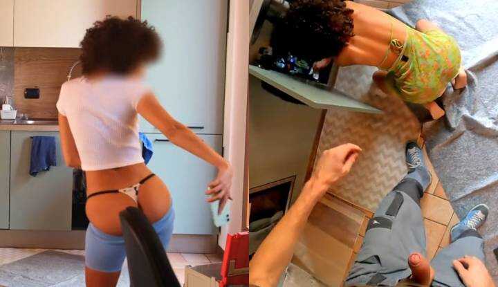 [欧美]  露出系 Gentlyperv～趁女主人不注意一直尻枪自慰