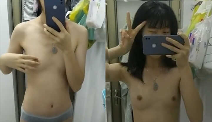 广东汕尾幼师庄雅文，私密视频被前男友曝光，卧室浴室裸体自拍，狂野深喉口交淫荡至极！2