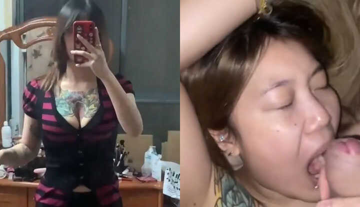 新疆花胸纹身没钱结账 现与纹身师做爱抵债 放荡婊子私密视频曝光！