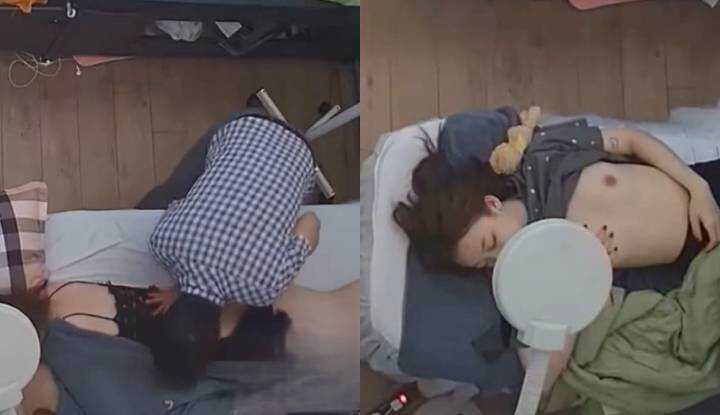 黑客破解美容院摄像头偷拍，老板娘在金钱诱惑下沦陷，任由油腻大叔意肆意玩弄淫荡至极！