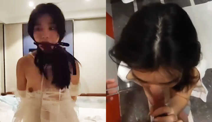 高颜值反差曝光 情侣酒店真实自拍泄密 外表高冷的美女被地里是个任人玩弄的母狗