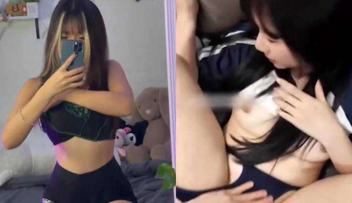 推特混血女神AryMinh～私拍露脸福利，清纯少女自慰抠逼，嫩穴喷汁骚态尽显，口交后入淫叫连连！
