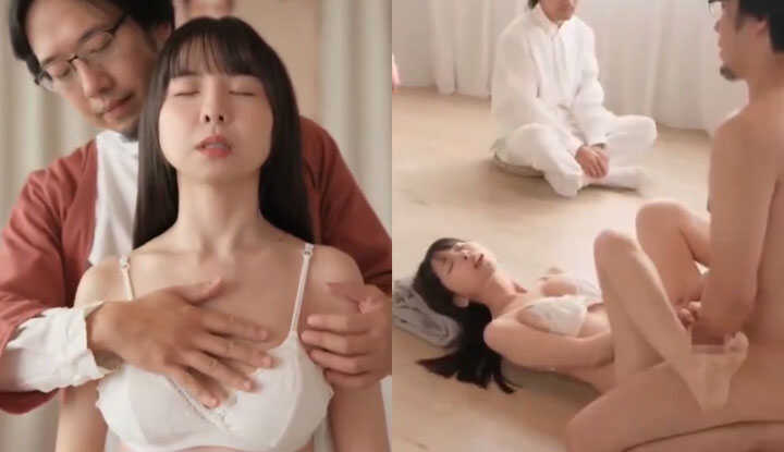 [台湾] 女优Tiny最新翻拍AV 周处除三害 入会仪式上奉献自己的肉体 口含双屌被教主后入 接受浓精洗礼！