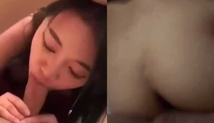 气质大学生女神 与认识不久的男友 酒店激情做爱 娴熟口技舔弄鸡巴 后入爆操娇喘连连！