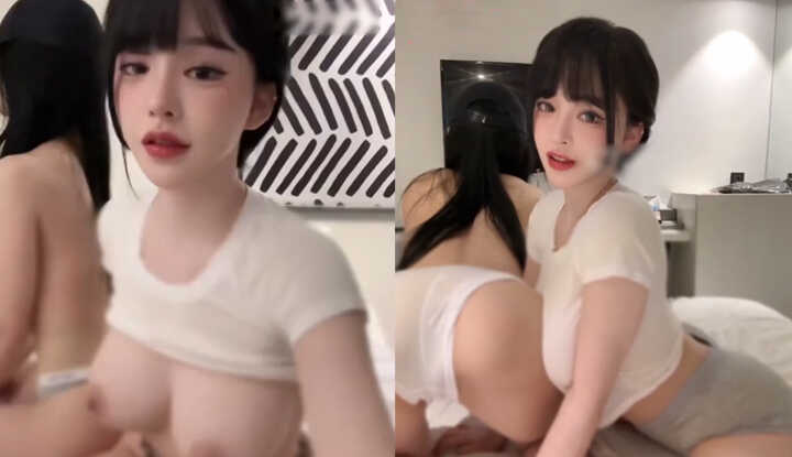 [韩国] 高颜值美女 孙茗 携极品闺蜜上演女女性爱 赤裸肉身交缠互相揉奶 快感挑逗不断！
