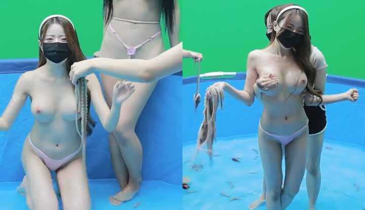 [韩国] 超爆火的韩国jinricp 熊猫班 直播大合集～7月12日第五季第12集【合播挑战赛-泳池惩罚】泳池惩罚