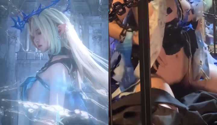 阿薰kaOri-福利姬COS芙露德莉斯写真私拍流出 极品身材火辣炸裂 锁链笼中精灵扭臀挑逗 反差魅惑直击灵魂！ 1