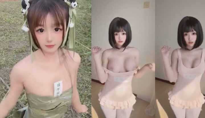 爆乳萌妹网红 溜溜猪 纯欲仙女体瘦奶大 淫装加身秒变骚浪 海滩山野巨奶狂甩 可欲可甜风格百变！