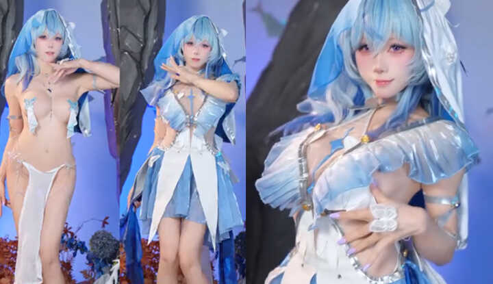 爆乳COS福利姬 黏黏团子兔 化身网游鸣潮守岸人 上演极致肉欲诱惑 爆乳喷涌肥臀狂摇 双屏淫舞直接封神！