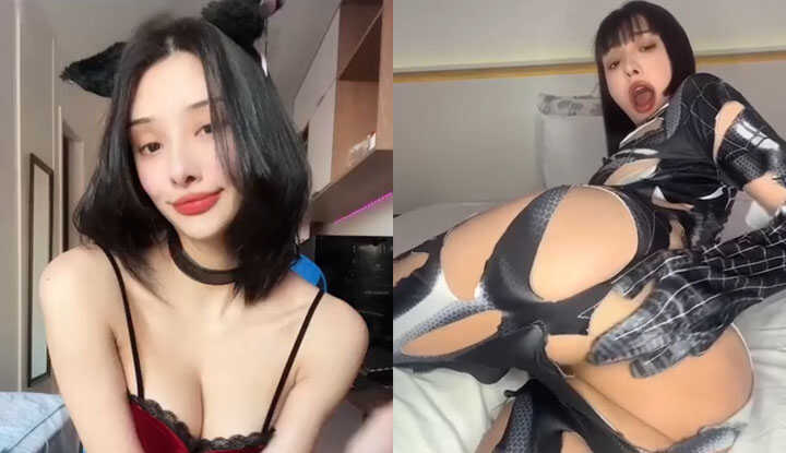 [欧美]  华裔网红 Voulezj 情趣私拍合集 身穿性感内衣暴扯黑丝 抠穴夹屌娇喘呻吟 脸露阿黑颜诱惑拉满！