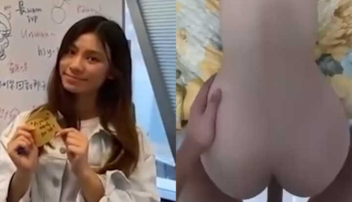 香港理工大物理系 曹嘉欣 性爱视频流出 社团办公室跪地口交 撅臀后入淫荡浪叫 高材生变淫贱母狗！ 2