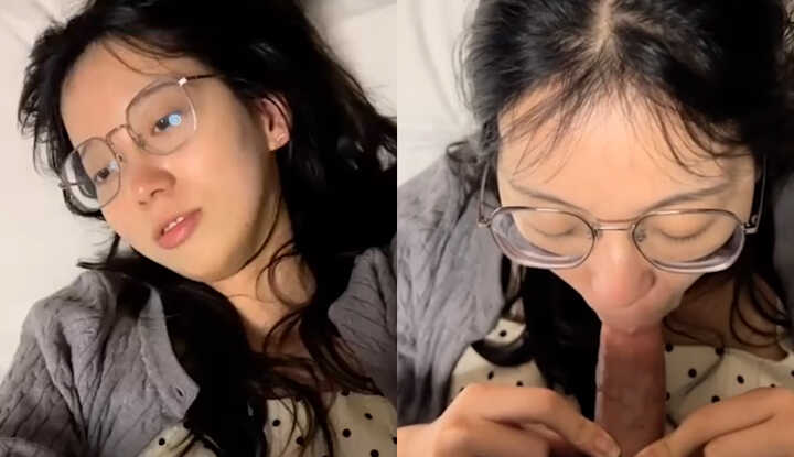 杭州眼镜妹 谷雪 被前男友曝光私拍 清纯外表下竟是极品骚货 舌舔龟头浪叫不止 操到满脸通红欲罢不能！