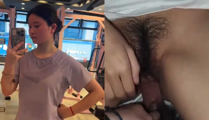 贵州毕节健身骚货 刘点！深蹲故意撅臀对人逼缝湿透 搭讪当晚就和炮友开房 69互舔爆操内射到腿软！