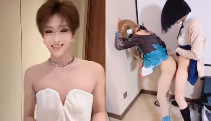 抖音300万粉TS网红 起床了小澈 直播翻车!化妆台惊现抗HIV药艾诺米替片 私下滥交公交车实锤 不雅视频被扒！