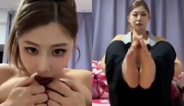 抖音极品网红 丁丁香 一对一裸聊视频流出 欧美范女神屏幕前揉奶挑逗金主 舌头疯狂打转口技绝对一流！