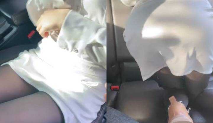 把小姐姐带到深山，邀请她在车上来一炮