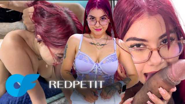 BLOWKETING - @REDPETIT 只有 4.9 英尺高，还有一个粉红色的阴道，为了她的 OF 进行口交营销