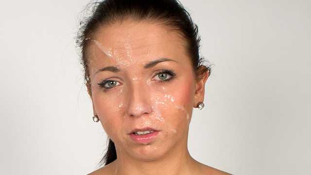 新手大规模脸部射精在试镜中