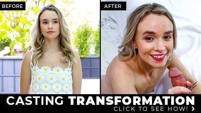 金发少女的首次PORN TeamSkeet试镜影片 - 她是新人