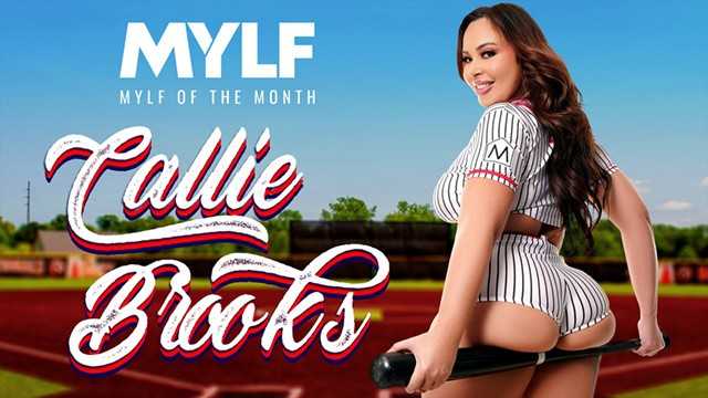 本月MYLF - Callie Brooks 透露她的性生活，并骑上幸运的鸡巴