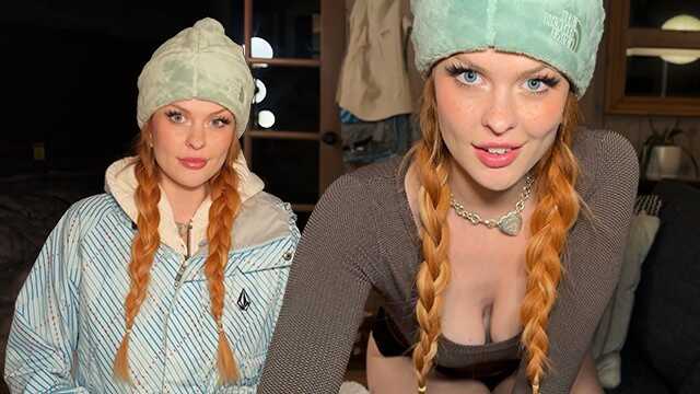 “我的车陷在雪里了，我很冷”大奶陌生人需要温暖和鸡巴