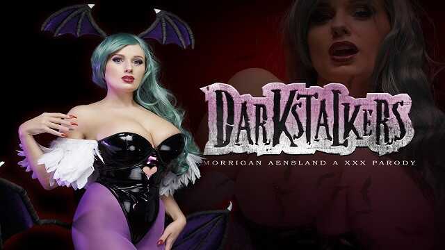 曲线优美的魅魔安吉拉·怀特扮演莫瑞甘·安斯兰在《恶魔战士》中非常饥渴