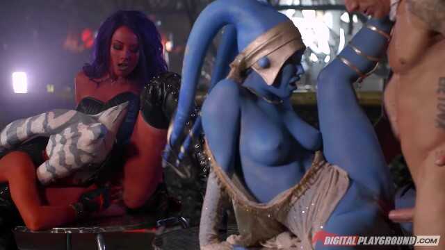 数字游乐场 - 星战恶搞与火辣美女伊娃、阿莱莎和艾瑞亚