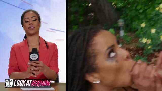 现在看她 - 黑人女主播Kira Noir与老男人发生关系