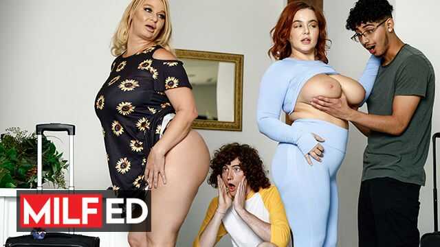 MILFED - MILF London 拉着 Diego 去厕所，好让她吸他的鸡巴直到他射精