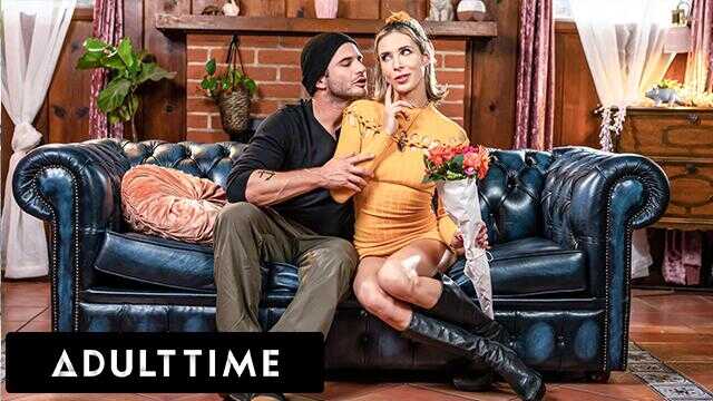 ADULT TIME - 放荡的艾登·阿什莉让约会App上的陌生人第一次约会就内射她的阴道！