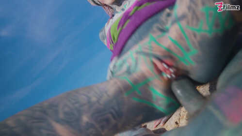 Z-Filmz Anuskatzz And Lily Lu Public Anal