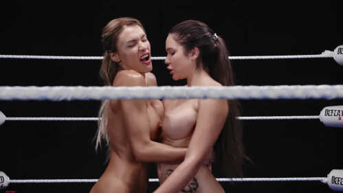 被击败的性搏斗 奇塔娜诱惑 与 玛丽·班博拉