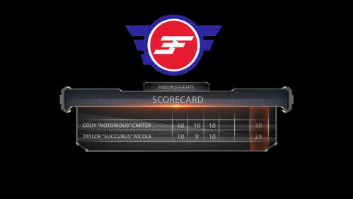 EvolvedFights 泰勒·妮可 VS 科迪·卡特