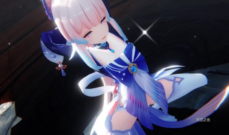 【原神・心海】エロ蹲踞ダンス