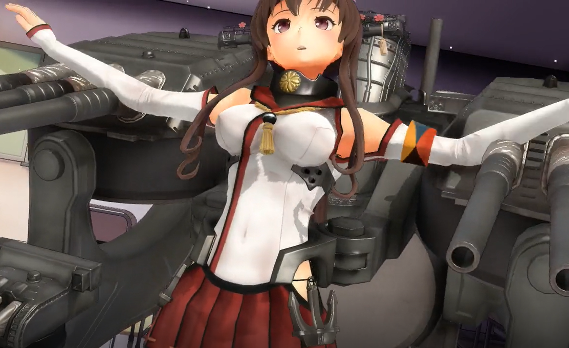 大和のパンツが白いの良い　でも艤装付き、外せないｗ