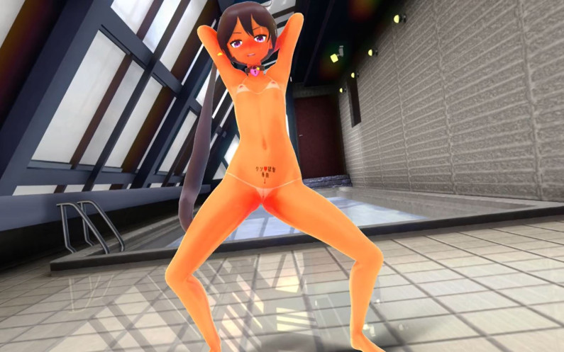 ぼのたんガニ股チン媚び挑発ダンス