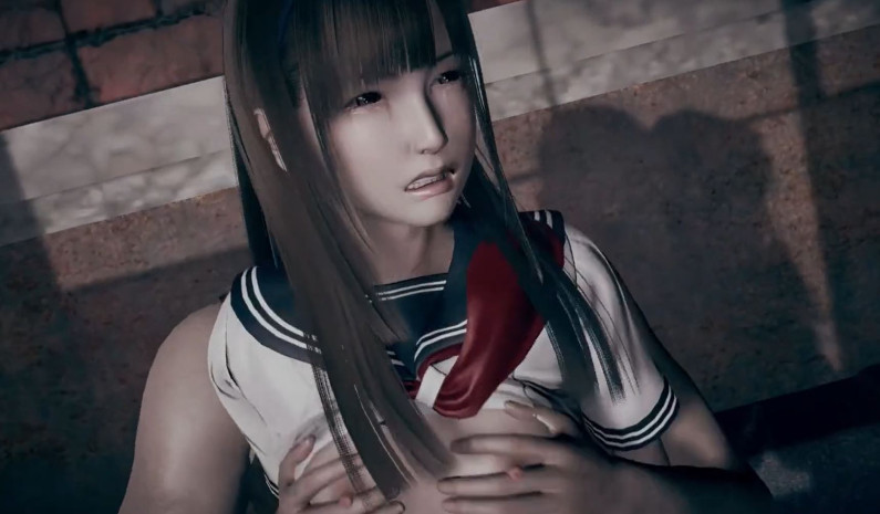 廃工場連れ込み-椅子バック