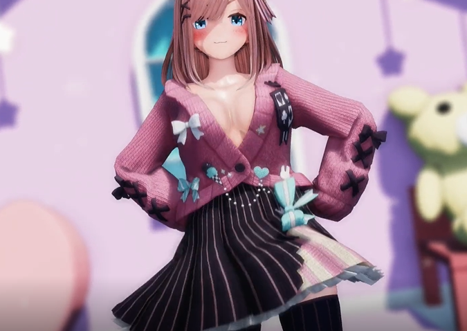 ミニスカるる　おっぱい吹っ切れた